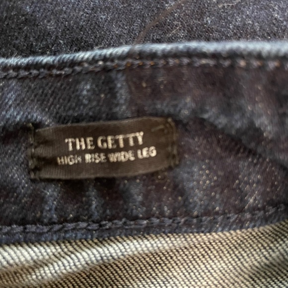 Rails The Getty High Rise Wide Leg Cuffed Moonlight Blues Denim Jeans Size 28 - Picture 11 of 12